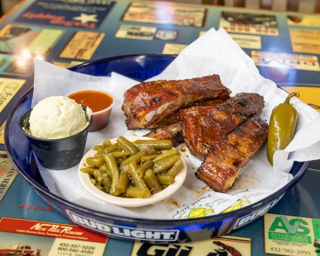 Mesquite Smoked Ribs.