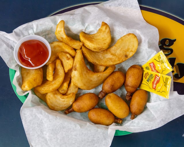 Kids Mini Corndogs.