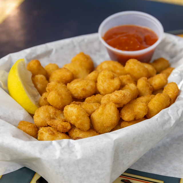 Buttermilk Popcorn Shrimp.